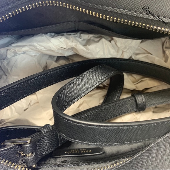 Kate spade large satchel Cameron black crossbody - Picture 7 of 8